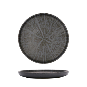 Assiette nordique Forest Gris 22 cm, finition mate, vaisselle - Product Image 3