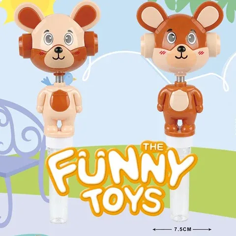 Mainan peluit beruang gadget kecil genggam untuk anak-anak permen/mainan permen gula