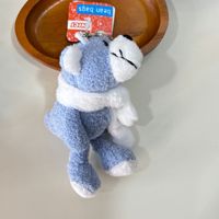 Schattige mini bosdieren pluche sleutelhanger geassorteerde knuffeldieren tasbedel zachte pluche hanger voor rugzakdecoratie cadeau