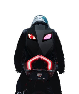 Téléphone portable programmable Led Eye Shape Screen Riders 'Sac à dos dur et grand sac à dos scolaire pour ordinateur portable led - Product Image 1