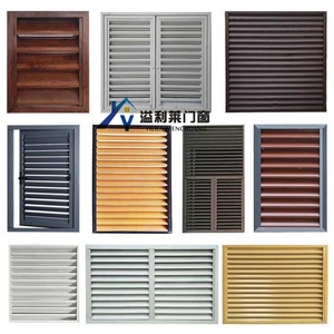 Hiện đại không thấm nước nhôm louver cửa sổ hồ sơ ngang mở cửa chớp an ninh cho ngoài trời cho trang trí bên ngoài - Product Image 4