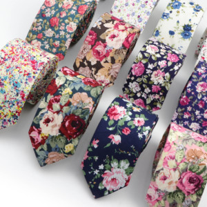 <span class=keywords><strong>Cravate</strong></span> en coton à motif floral coloré pour homme, <span class=keywords><strong>cravate</strong></span> étroite à motif Paisley, <span class=keywords><strong>cravate</strong></span> fine et épaisse - Product Image 2