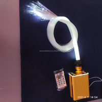Lampu Serat Optik Sauna dengan LED RGBW 18W + Roda Berkelap-kelip dan Serat Optik untuk Langit-langit Bertabur Bintang
