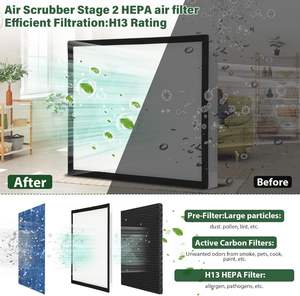 AS-550 Filtre à <span class=keywords><strong>air</strong></span> HEPA Stage 2 H13 16 "x 19" x 2 "F301H Filtre HEPA Compatible avec Bluedri <span class=keywords><strong>Air</strong></span> <span class=keywords><strong>Shield</strong></span> 550 Dri-Eaz Bear - Product Image 4