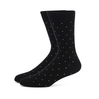 Calcetines de vestir para hombre con diseño de puntos, calcetines de vestir con rayas alegres y diseño de colores en bloques