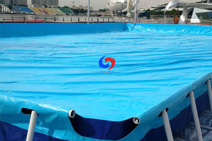 Piscinas Rectangulares <span class=keywords><strong>de</strong></span> Acero para Exteriores Gutefun <span class=keywords><strong>de</strong></span> 25 m x 15 m x 0,8 m con Soportes <span class=keywords><strong>de</strong></span> Acero y Estructura Metálica Elevada para la Federación <span class=keywords><strong>de</strong></span> Vela <span class=keywords><strong>de</strong></span> Singapur - Product Image 3