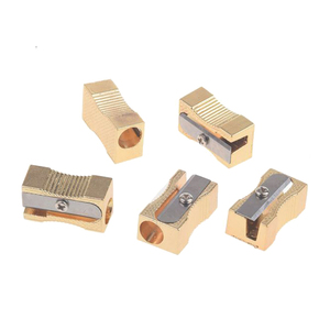 Thiết Kế Khuôn Mẫu Chuyên Nghiệp Chất Lượng Cao Dụng Cụ Mài Bút Chì Kim Loại Mini Cổ Điển Bằng Nhôm Mới Lạ Màu Vàng Vui Nhộn Cho Trẻ Em - Product Image 2