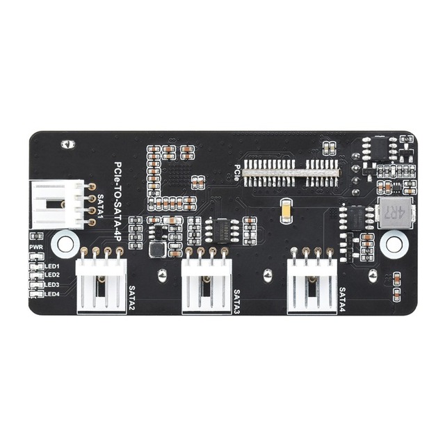 Hot Raspberry PI CM4 PCI-E High-speed SATA3.0 Switching Board PCIE to Quad SATA3.0 Expansion Board Module....