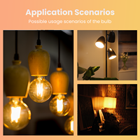 Ampoule LED à filament G25/G80 7W 800LM dimmable CRI 80 AC 120V/AC220-240V pour éclairage décoratif maison, café, hôtel - Vente chaude