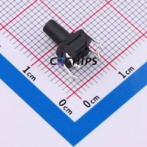 SMG-13-H090A1 Tactile Switch Through hole Component (THT)-4P,6.2x6.2mm Switch Single Pole Single Throw Round Button 2.5N 6.15mm - Product Image 2