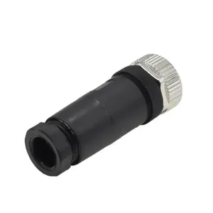 Conector de Sensor M12 Recto con Rosca de Fábrica, Conector de Aviación con Bloqueo IP67 de 12 Pines, Conector Hembra para Cable - Product Image 2