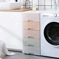 Boîtes de rangement plastique style européen, tiroirs, conteneurs de haute qualité pour vêtements, 1 pièce
