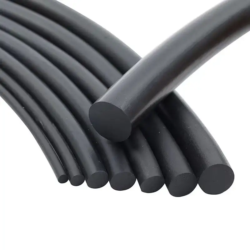 Nitrile Epdm Black Fluorinerubber Solid Round Strip /oil-resistant O-type Sealing Strip / Nbr Material Rubber Rope
