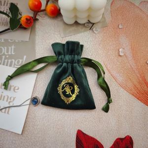 Personalized <b>Mini</b> Velvet Jewelry Brooch Storage <b>Bag</b> Luxury Dust <b>Bag</b> for Jewelry Logo for Brand Merchandise & Gift Packaging - Product Image 4