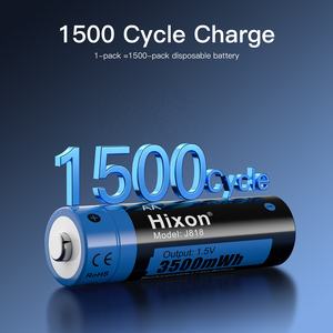Hixon carga rápida 1,5 V <span class=keywords><strong>AA</strong></span> batería de litio recargable 3500mWh 15000 veces larga vida útil <span class=keywords><strong>4</strong></span> piezas baterías - Product Image 5