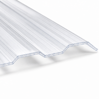 Panneau de toiture alvéolaire en polycarbonate ondulé pour serre de jardin, véranda et extension
