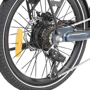Vélo électrique pliant de ville vélo électrique hors route Ebike <span class=keywords><strong>porte</strong></span>-bagages arrière pliable enfants siège bébé vélo à vendre pas cher - Product Image 4