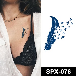 Autocollant de tatouage temporaire semi-permanent à base de jus, imperméable, non toxique, pour l'art corporel, personnalisable en gros, tenue 15 jours - Product Image 6