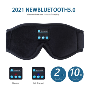 Masque de sommeil Bluetooth 3D avec musique sans fil, lunettes pour les yeux avec haut-parleurs de 30 mm, arrêt programmé - Product Image 2
