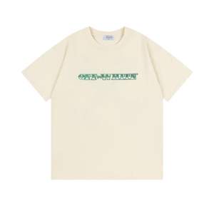 Camiseta de algodón puro con estampado de flechas de nuevo estilo, holgada y casual, de verano, de manga corta para hombre y mujer - Product Image 5