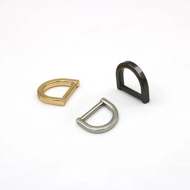Spot custom logo metal ring Diy bag accessories d ring buckle bag
