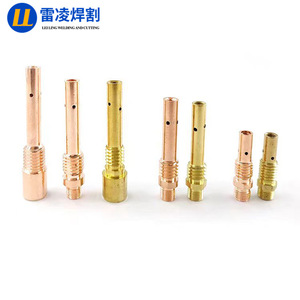 หัวเชื่อมทองแดงแบบนำไฟฟ้า Lei Ling สำหรับเชื่อมและตัด  ขนาด 200A 350A 500A  พร้อมเกลียวในและเกลียวนอก สำหรับหัวเชื่อม - Product Image 3