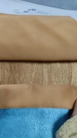Tissu de rideau en polyester non tissé 100% avec motif gaufré style artistique, occultant total, isolant thermique et insonorisant