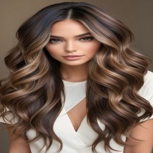 Nouvelle perruque juive de luxe en dentelle de qualité supérieure, cheveux russes, brun <span class=keywords><strong>foncé</strong></span> avec reflets <span class=keywords><strong>beige</strong></span> froid, pour femmes souffrant de perte de cheveux - Product Image 3