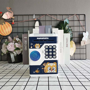 Nhận Dạng Vân Tay Máy ATM Di Động Con Heo Đất Ngân Hàng Mật Khẩu Cuộn Tiền Âm Nhạc An Toàn Mèo Con Động Vật Con Heo Đất Ngân Hàng Đồ Chơi - Product Image 6