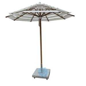 Parapluie extérieur professionnel en aluminium imperméable à l'eau 6-<span class=keywords><strong>Parasol</strong></span> classique de style pliant laminé pour une utilisation dans la cour - Product Image 4