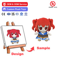 Peluche personnalisée Kinqee, jouet en peluche de 20 cm, figurine en peluche, jouet en peluche personnalisé, personnage en peluche anime