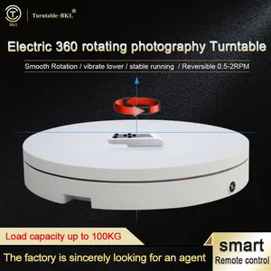 Turntable-BKL USB uzaktan kumanda fotoğraf pikap DC12V manken ekran standları 360 ağır hizmet tipi elektrikli döner tabla