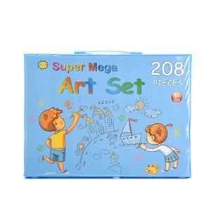 Ensemble de 208 jouets de <span class=keywords><strong>dessin</strong></span> en plastique Crayons de couleur Crayons de cire <span class=keywords><strong>Aquarelle</strong></span> Stylo Cadeau de la fête des enfants Boîte de vente en gros - Product Image 6