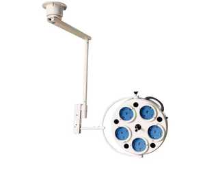 โคมไฟผ่าตัดติด<span class=keywords><strong>เพดาน</strong></span>หลอดไฟ LED โคมไฟเคลื่อนที่แบบไฟฟ้าพกพาสำหรับการผ่าตัดอลูมิเนียมอัลลอยด์100000ลักซ์ - Product Image 1