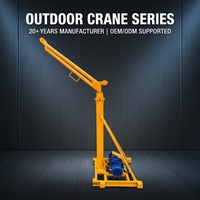 Mini-grue électrique portable d'extérieur avec rotation à 180° et moteur en cuivre pur pour les tâches d'entrepôt et de construction