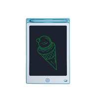 Tablette d'écriture numérique bleue Portable de 8.5 pouces pour enfants LCD planche à dessin électronique boîte emballée en plastique pour Graffiti