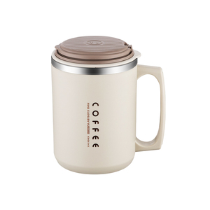 YUEDISI Nieuw Ontwerp 460ml Melkbeker Draagbare 304 RVS Koffiebeker met Deksel en Lepel - Product Image 6