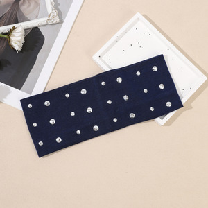 HZO-25110 nouveau clou perle bandeau de cheveux couleur unie lavage visage pression cheveux bandeaux sport groupé cheveux coiffures - Product Image 3