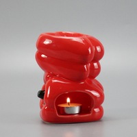 Nouveau diffuseur d'arômes en céramique en forme de carotte, chauffe-cire et brûleur d'huiles essentielles pour spa, yoga et méditation
