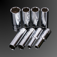 Jeu de douilles métriques 3/8 po, 31 pièces, clé à molette réglable, douilles hexagonales profondes de 63 mm, alliage CRV, qualité industrielle, OEM Xinbo