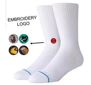 Wholesale custom logo stannce socks thick cotton sport socks stance cooperative factory socks