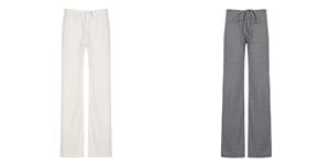 Pantalones Anchos de Lona con Corte Drapeado - Tela Acanalada Transpirable y Cómoda con Cintura Ajustable con Cordón para la Temporada de Primavera - Product Image 6