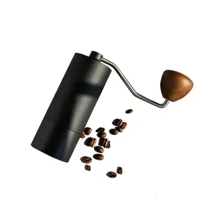 Molinillo de Café Manual de aleación de aluminio negro, 25g, gran oferta