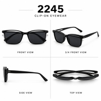 Montures de lunettes optiques TR90 avec verres de prescription, lunettes de soleil détachables et verres TAC – Ensemble complet