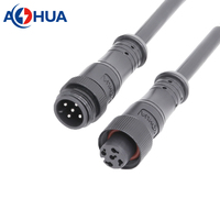 كابل تمديد مخصص للسيارات 22-24 AWG، موصل ذكر إلى أنثى، مقاوم للماء، 5 سنون، نوع معدني، تشكيل الأسلاك