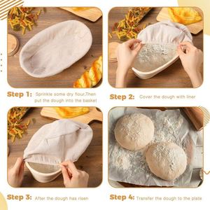 Panier à pain de haute qualité en rotin vietnamien avec couvercle pour la fermentation du levain, avec colonnes - Product Image 4