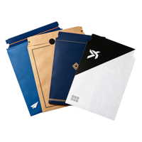 Enveloppe plate à fermeture autocollante facile à ouvrir, en carton rigide, sans pliage, pour protéger les cartes-cadeaux, les invitations, les photos, les documents, CE