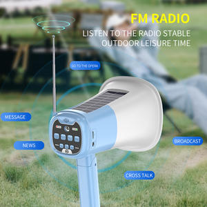 Усилители на солнечной батарее Многофункциональные Беспроводные колонки с синим зубом, сигнализация, радио, громкоговоритель, труба - Product Image 5