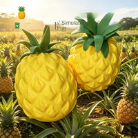 Jouet Squishy Ananas Géant Ultra Doux en Mousse à Remontée Lente, Anti-Stress et Anti-Anxiété, Non Toxique, Sans BPA, Vente en Gros