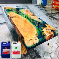 Planche à découper résine époxy de qualité alimentaire, Table de rivière, moulage profond, sans bulle, haute résine époxy transparente